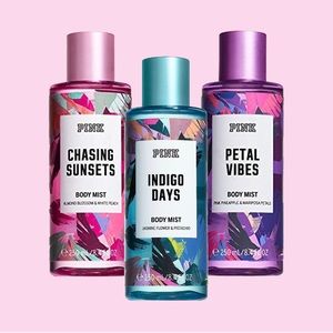 Set of 3 Limited Ed. PINK Body Mists